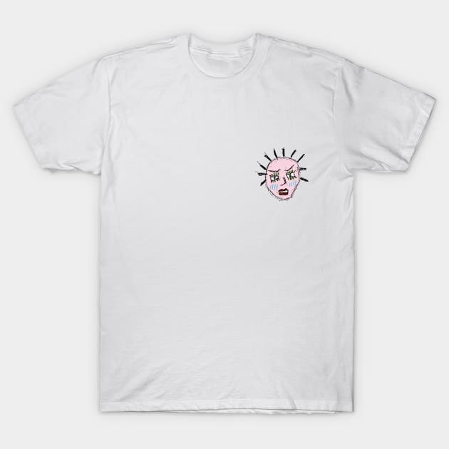 Chyrelle Pink Face T-Shirt by chyrelle